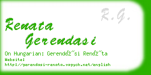 renata gerendasi business card